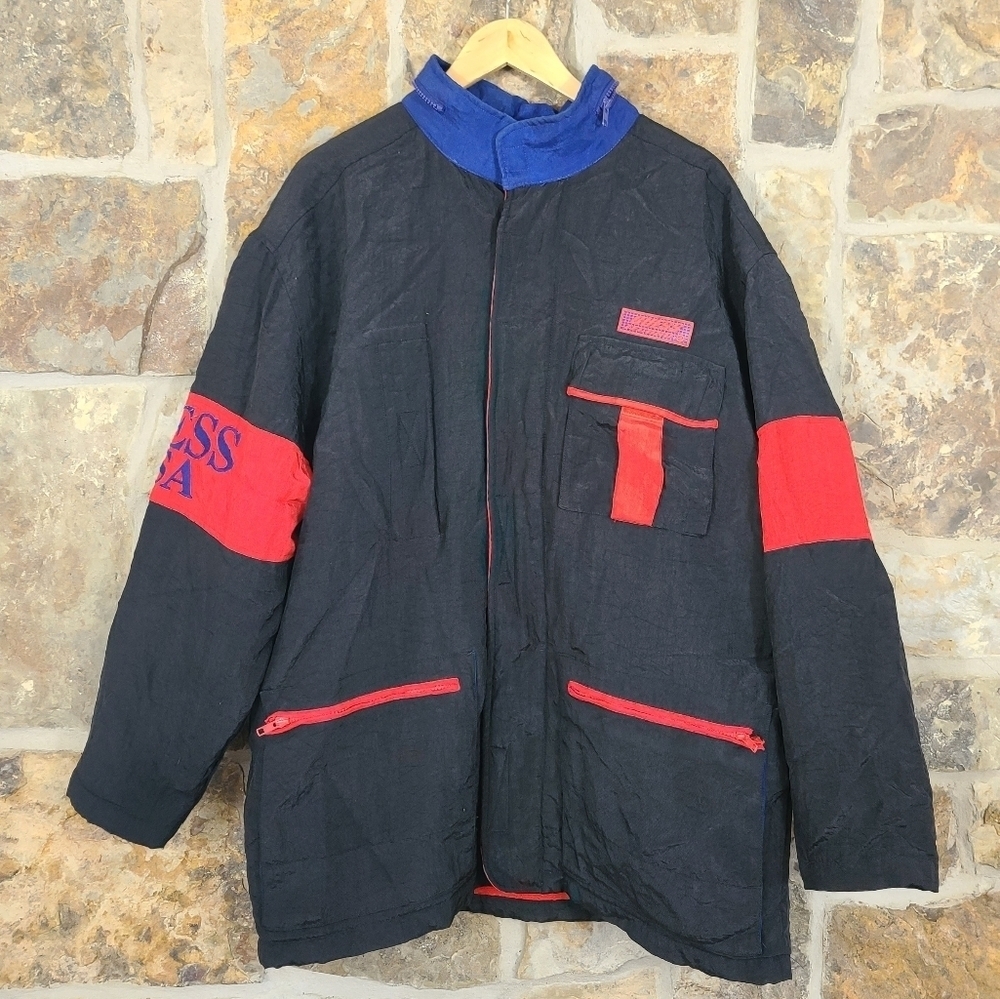 Guess L LARGE 90s Vintage Y2K Jacket Coat